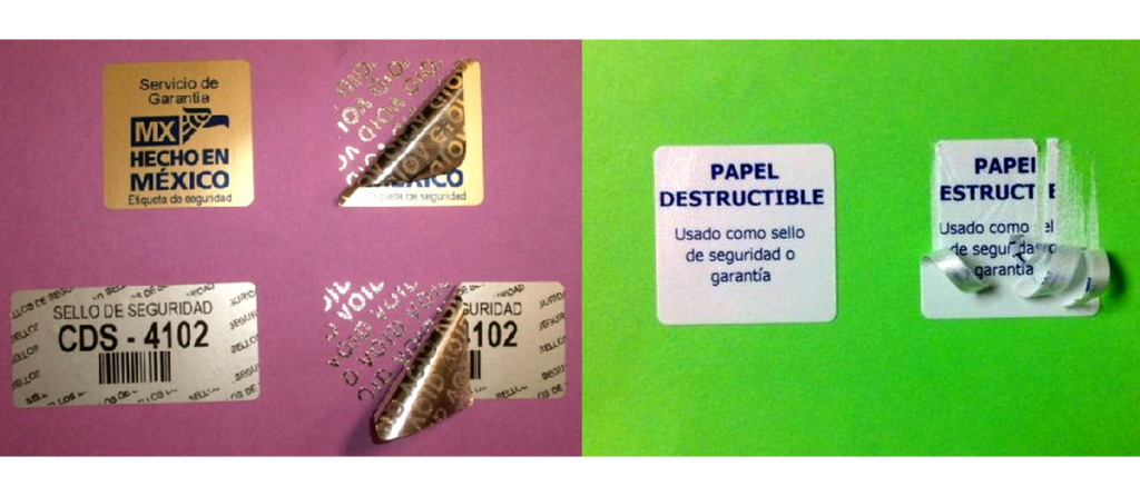 etiquetas inviolables